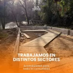 Alpa Corral suma rampas de acceso en distintos puntos de la localidad