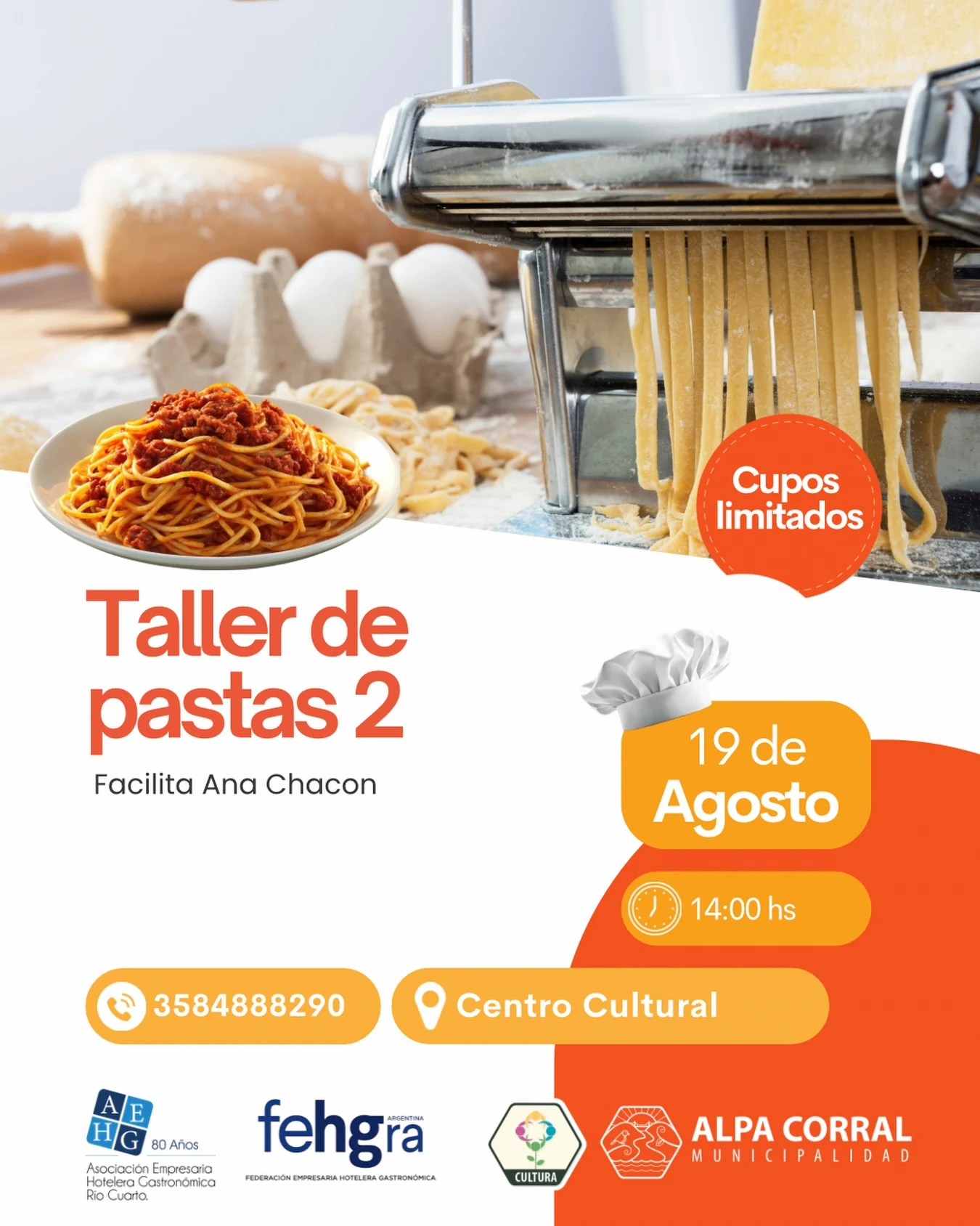 Placa informativa del Taller de Pastas 2 en Alpa Corral