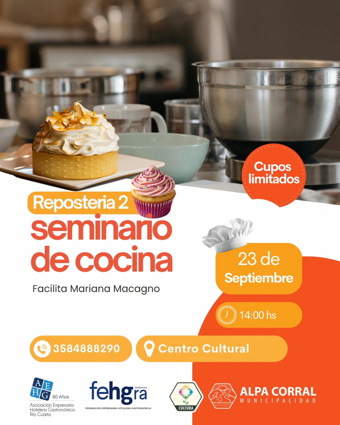 Llega Repostería 2 al Centro Cultural Municipal